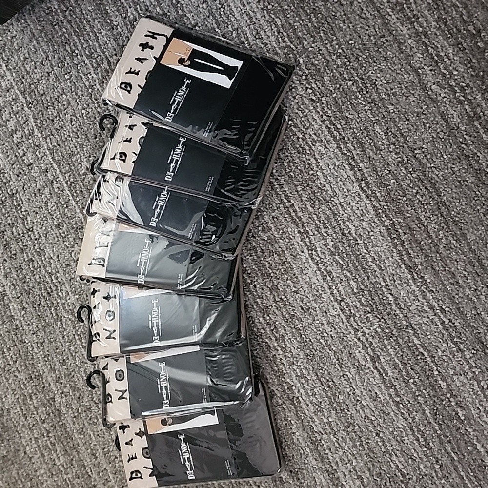 Death Note Logo  Thigh High Tights (7) pairs, size S/M